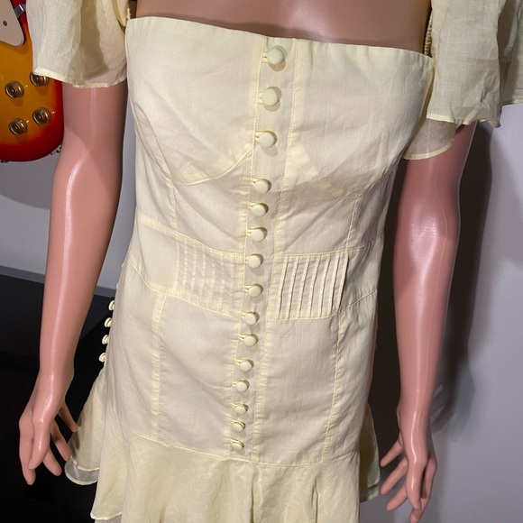 Josiln Frances Cotton dress in solar yellow BnWT size 12 - Picture 4 of 12
